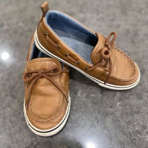 OLD NAVY - Faux Leather Boat Shoes - Toddler Boys - Color - Brown - Size 11
